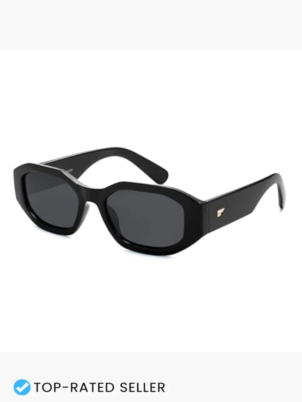 Trendy Polarized Hexagon Sunglasses Retro Square Frame Vintage Unisex Shades